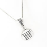 Scripture Gift, When My Heart Is Overwhelmed Lead Me To The Rock That Is Higher Than I Necklace, Psalm 61 2, Scripture Jewelry Gift
