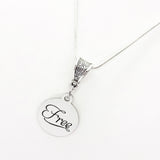 Affirmation Jewelry, Free Word Necklace, Freedom, Affirmation Words, Divorce Gift, Self Care Gift, Affirmation Necklace, Recovery Gift