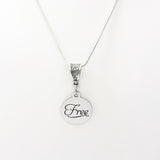 Affirmation Jewelry, Free Word Necklace, Freedom, Affirmation Words, Divorce Gift, Self Care Gift, Affirmation Necklace, Recovery Gift