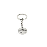 Alzheimer Caregiver Gift, I Will Remember For You Keychain, Alzheimer Partner Gift, Dementia Gift, Dementia Caregiver, Memory Loss Gift