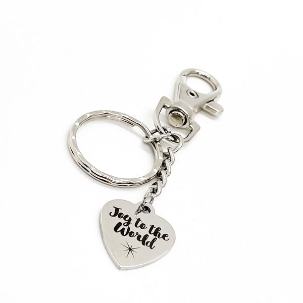 Christmas Gifts, Joy To The World Keychain, Christmas Keychain, Christmas Joy, Jesus Is My Joy, Sunday School Gifts, Christian Gifts