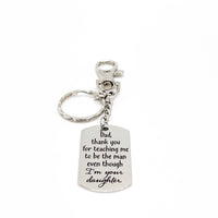Dad Gift, Thank You Dad Keychain, Dad Gift From Daughter, Thanks Dad, Dad Wedding Gift, Dad Birthday, Fathers Day Gift, Dad Christmas