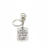 Dad Gift, Thank You Dad Keychain, Dad Gift From Daughter, Thanks Dad, Dad Wedding Gift, Dad Birthday, Fathers Day Gift, Dad Christmas