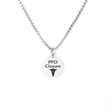Medical Condition Necklace, PFO Closure Necklace, PFO Closure Notification, Medical Notification Jewelry, Medical Charm Jeewelry