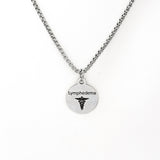 Medical Condition Necklace, Lymphedema Necklace, Lymphedema Notification, Medical Notification Jewelry, Medical Charm, Medical Caduceus