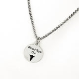 Blood Type Necklace, Blood Type Jewelry, Medical Notification, Medical Notification, Medicine Allergy, Blood Type Charm
