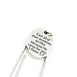 Scripture Gift, Cast All Of Your Anxieties On Him Bookmark, 1 Peter 5 7, No Worries, Bible Verse Gift, Bible Verse Bookmark, Scripture Quote