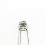 Scripture Gift, Cast All Of Your Anxieties On Him Bookmark, 1 Peter 5 7, No Worries, Bible Verse Gift, Bible Verse Bookmark, Scripture Quote