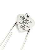 Encouragement Gift, Brave Girl You Can Do Hard Things Bookmark, Daughter Gift, Granddaughter Gift, Encouraging Her, Motivating Her