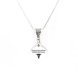 Medical Symbol Necklace, Hypersensitive Upper Airway Necklace, Medical Notification, Medical Notice, Gift For Her, Medical Caduceus