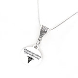 Medical Symbol Necklace, Hypersensitive Upper Airway Necklace, Medical Notification, Medical Notice, Gift For Her, Medical Caduceus