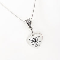 Motivating Gift, Brave Girl You Can Do Hard Things Necklace, Daughter Gift, Granddaughter Gift, Gift For Her, Encouragement Gift