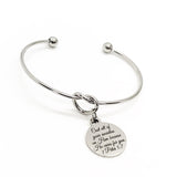 Scripture Gifts, Cast All Of Your Anxieties On Him Bracelet, Charm Bracelet, Scripture Quote, Bible Verse Gifts, Bible Verse Quotes