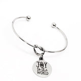 Christmas Jewelry, Joy To The World Bracelet, Charm Bracelet, Christmas Gifts, Christmas Bracelet, Cuff Bracelet, Gift For Her, Gift Swap