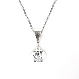 Christmas Necklace, Joy To The World Necklace, Christmas Jewelry, Gift For Her, Christmas Service Jewelry, Sunday School Gifts, Joy Necklace