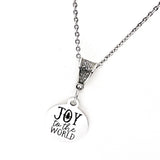 Christmas Necklace, Joy To The World Necklace, Christmas Jewelry, Gift For Her, Christmas Service Jewelry, Sunday School Gifts, Joy Necklace
