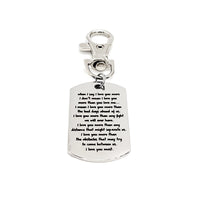 Love Gift, Love You More, Love You Most Clip On Charm, Love Quote, Anniversary Gift, Wedding Gift, Longtime Love, Husband Gift, Wife Gift