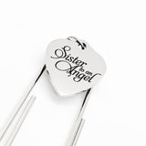 Sister Memorial, Sister To An Angel Bookmark, Remembering My Sister, Loved Sister, Sister Death, Sympathy Gift, Charm Bookmark