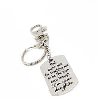 Dad Gift, Thank You Dad Keychain, Dad Gift From Daughter, Thanks Dad, Dad Wedding Gift, Dad Birthday, Fathers Day Gift, Dad Christmas