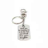 Dad Gift, Thank You Dad Keychain, Dad Gift From Daughter, Thanks Dad, Dad Wedding Gift, Dad Birthday, Fathers Day Gift, Dad Christmas