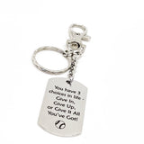 Baseball Player Gift, Three Choices In Life Keychain, Give It All You’ve Got, Motivating Him, Encouragement Gift, Motivating Quote, Son Gift