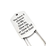Motivation Gift, Three Choices In Life Bookmark, Give It All You’ve Got, Daughter Gift, Son Gift, Planner Bookmark, Encouraging Quote Gift