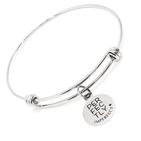 Affirmation Gifts, Perfectly Imperfect Bracelet, Stacking Bangle, Charm Bracelet, Motivation Gift, Gift For Her, Daughter Gift, Encouraging