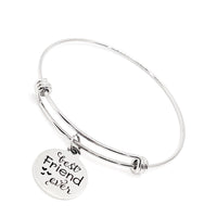 Best Friend Gift, Best Friend Ever Bracelet, Stacking Bangle, Charm Bracelet, Best Friends Forever, Gift For Her, Best Friend Christmas