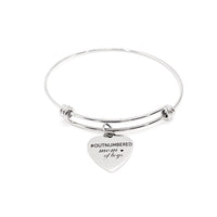 Mom Gift, Outnumbered Mom Of Boys Bracelet, Charm Bracelet, Charm Bangle, Stacking Bangle, Mom Gift From Kids, Wife Gift, Gift For Her