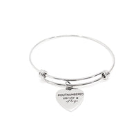 Mom Gift, Outnumbered Mom Of Boys Bracelet, Charm Bracelet, Charm Bangle, Stacking Bangle, Mom Gift From Kids, Wife Gift, Gift For Her