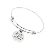 Friend Gift, Friends Are Family We Choose Bracelet, Friend Jewelry, Friendship Bracelet, Charm Bracelet, Stacking Bangle, Gift For Her