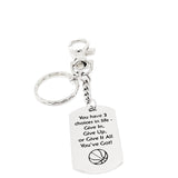 Basketball Player Gift, Three Choices In Life Keychain, Give It All You’ve Got, Motivating, Encouragement Gift, Motivating Basketball Quote