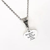 Motivating Gift, Because You Believed You Could Necklace, Encouragement Gift, Motivational Gift For Her, Graduation Gifts, New Job Gift