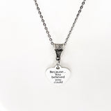 Motivating Gift, Because You Believed You Could Necklace, Encouragement Gift, Motivational Gift For Her, Graduation Gifts, New Job Gift
