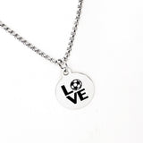 Soccer Necklace, Soccer Love Gift, Soccer Player Gift, Soccer Valentine, Soccer Mom Gift, Soccer Girlfriend Gift, Son Gift, Daughter Gift