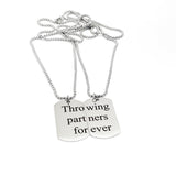 Throwing Partners Forever Necklace Set, Baseball Player Gift, Father Son Gift, Softball Necklaces, Pitcher Catcher Necklaces, Graduation