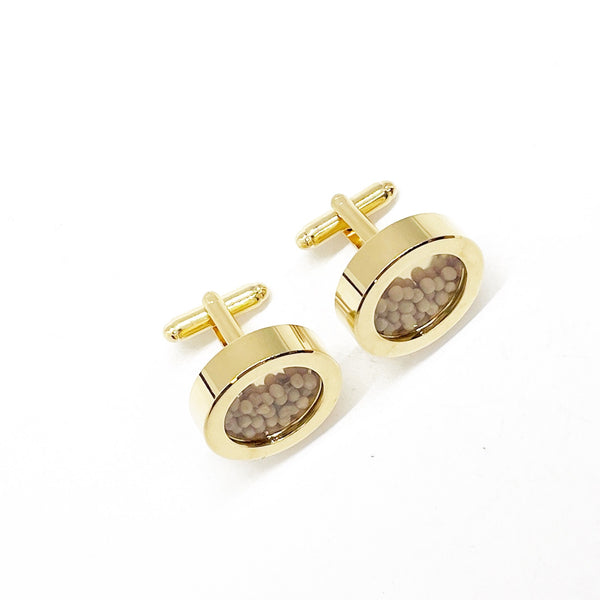Mustard Seed Cuffllinks, Goldtone Cufflinks, Pastor Appreciation Gifts, Mustard Seed Faith Gift For Him, Man Of Faith Gift, Preacher Gift