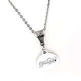 Word Necklace, Grateful Necklace, Gift For Her, Your Word Necklace, Grateful Word, Grateful For You, Grateful For Everything, Grateful Gift