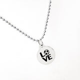 Soccer Gift, Soccer Love Necklace, Soccer Player Gift, Soccer Valentine, Soccer Mom Gift, Soccer Girlfriend Gift, Son Gift, Daughter Gift