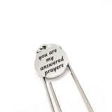 Love Gift, You Are My Answered Prayers Bookmark, Valentines Day Gift, Reader Gift, Wife Gift, Daughter Gift, Son Gift, Husband Gift