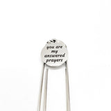 Love Gift, You Are My Answered Prayers Bookmark, Valentines Day Gift, Reader Gift, Wife Gift, Daughter Gift, Son Gift, Husband Gift