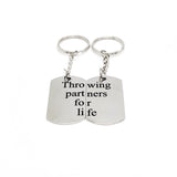 Throwing Partners For Life Keychain Set, Baseball Player Gift, Father Son Gift, Softball Keychains, Pitcher Catcher Keychains, Graduation