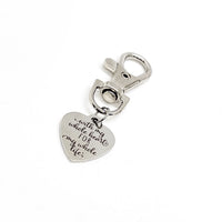 Bag Charm, With My Whole Heart For My Whole Life Charm, Love Gift, Everyday Valentine, I Love You Gift, Anniversary Gift, Keychain Charm