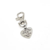Bag Charm, With My Whole Heart For My Whole Life Charm, Love Gift, Everyday Valentine, I Love You Gift, Anniversary Gift, Keychain Charm