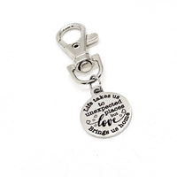 Bag Charm, Love Brings Us Home Charm, Life Takes Us To Unexpected Places, Love Gift, Everyday Valentine, I Love You Gift, Keychain Charm