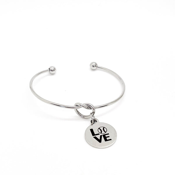 Baseball Mom Gift, Baseball Fan Gift, Love Baseball Bracelet, Charm Bracelet, Team Mom Gift, Mom Valentine, Baseball Mothers Day Gifts