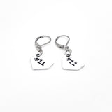 Home Plate Earrings, Personalized Softball Earrings, Baseball Mom Earrings, Baseball Girlfriend Earrings, Softball Mom Gift, Gift For Her