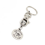 Love Gift, Hugs And Kisses, Love And Wishes Keychain, Everyday Valentine Gift, Always Valentine, Anniversary Gift, Charm Keychain