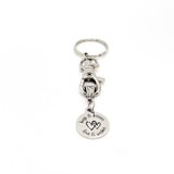 Love Gift, Hugs And Kisses, Love And Wishes Keychain, Everyday Valentine Gift, Always Valentine, Anniversary Gift, Charm Keychain