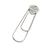 Love Gift, With My Whole Heart For My Whole Life Bookmark, Planner Paper Clip, Wife Gift, Wedding Gift, Paper Clip Bookmark, Reader Gift